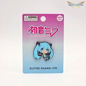 Vocaloid Hatsune Miku Glitter Enamel Pin